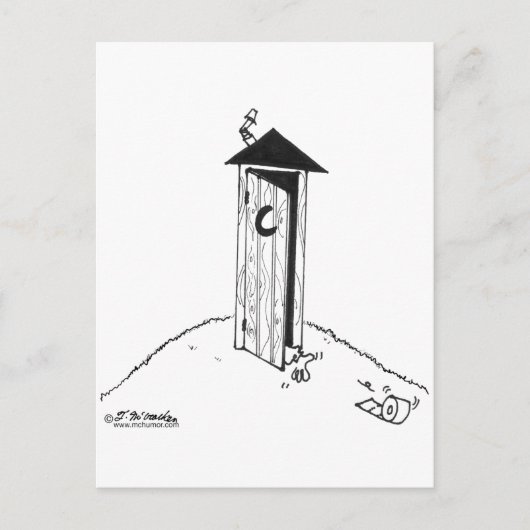 TP rolt weg van een buiten Briefkaart (Voorkant)