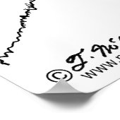 TP rolt weg van een buiten Poster (Hoek)