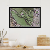 TPC Harding Park Golf Course Satellite Map Poster (Keuken)