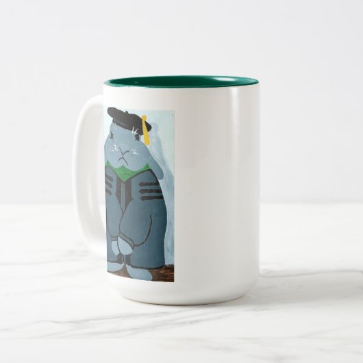 TPII Grumpy Graduation PhD Rabbit Mug (Devant gauche)