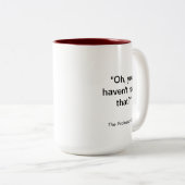 TPII "Oh vous n'avez pas lu ça ?" Bunny Mug (Devant droit)