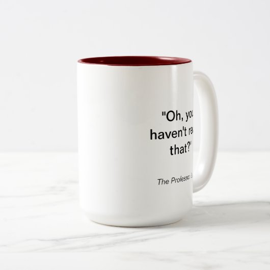 TPII "Oh vous n'avez pas lu ça ?" Bunny Mug (Devant droit)