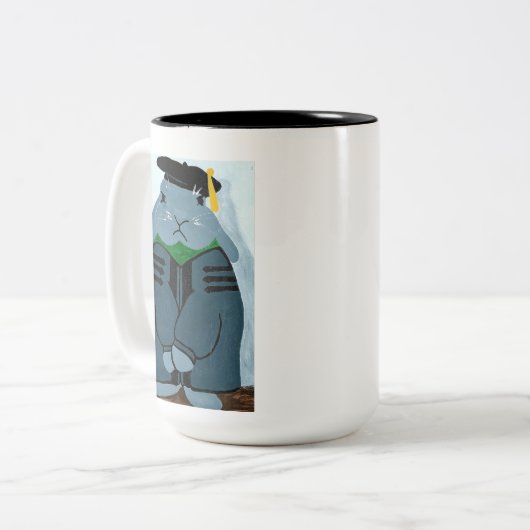 TPIO Grumpy Graduation PhD Rabbit Mug  (Devant gauche)