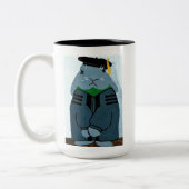 TPIO Grumpy Graduation PhD Rabbit Mug  (Gauche)