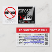 TPP et cartes accélérées des affaires/information (Devant / Derrière)