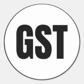 TPS - Sticker rond classique Gustavus (Devant)