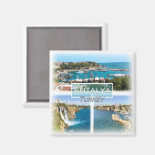 TR0026 Europa, Turkije, Antalya, Koelkast Magneet (Voorkant / Achterkant)