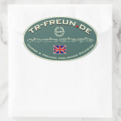 TR-Freun.de Autocollants ovale (Sac)