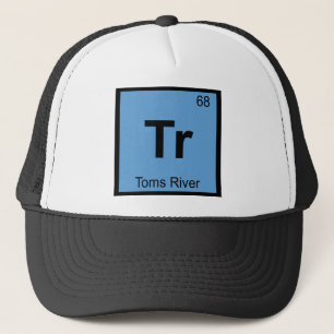 Tr - Toms River New Jersey Scheikunde Stadssymbool Trucker Pet