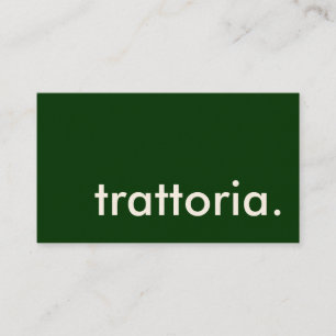 traattorie. visitekaartje