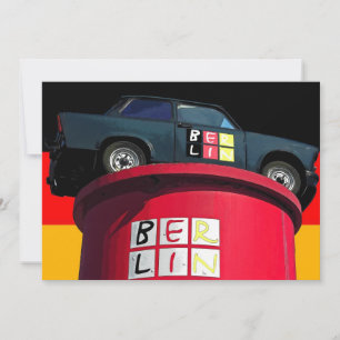 Trabant Car, Duitse vlag, Berlijnse Logo