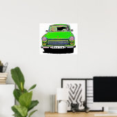 Trabant Car in Green, Berlijn Poster (Thuiskantoor)