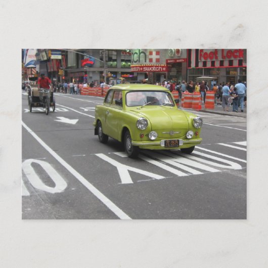 Trabant in Manhattan Briefkaart (Voorkant)