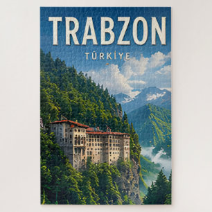 🌲 Trabzon Turkije Bergklooster Vallei Uitzichten Legpuzzel