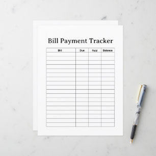 TRACÉ DE PAIEMENT DE FACTURE FLYER