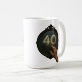 Trace de quarante : Anniversaire de la Mug Miroir (Devant droit)