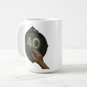 Trace de quarante : Anniversaire de la Mug Miroir (Devant gauche)