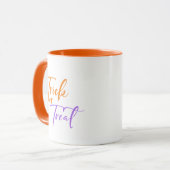 Trace ou traitement Script moderne Halloween Mug (Devant gauche)