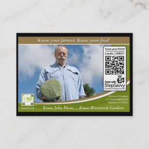 Traceable Shelftalker met QR-code (onafhankelijk B Visitekaartje