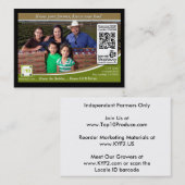 Traceable Shelftalker met QR-code (onafhankelijk B Visitekaartje (Voorkant / Achterkant)