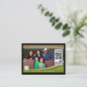 Traceable Shelftalker met QR-code (onafhankelijk B Visitekaartje (Staand voorkant)