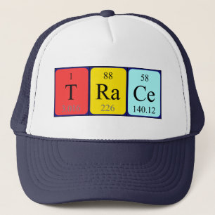 Tracer le casquette de nom de table périodique