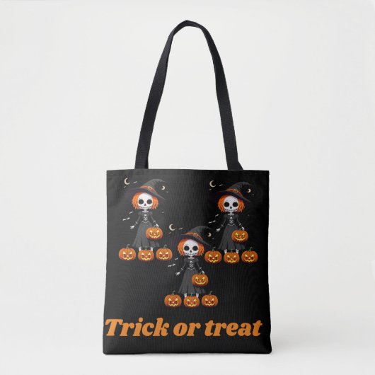 Tracer ou traiter le Sac fourre-tout Halloween (Devant)