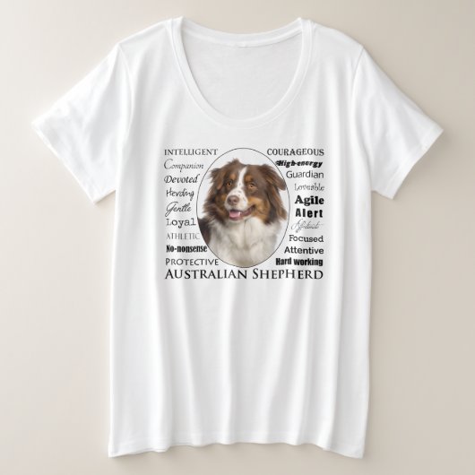 Traces bergers australiens rouges (Design devant)