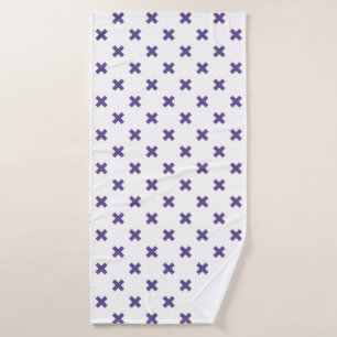 Traces croisées ultra violettes sur blanc