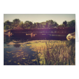 Traces ferroviaires traversant la rivière