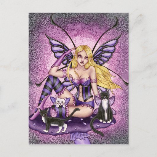 Tracey - Carte postale Fée Champignons (Devant)