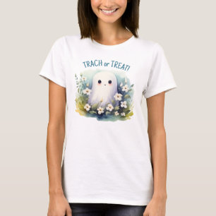 Trach of Treat Halloween Ademhalingstherapie T-shirt