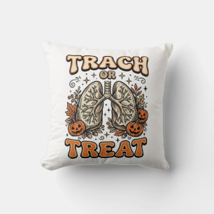 Tracheostomie Halloween Verpleegster Trick Or Trea Kussen