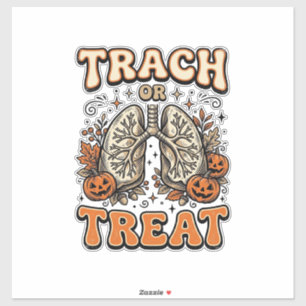 Tracheostomie Halloween Verpleegster Trick Or Trea Sticker