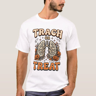 Tracheostomie Halloween Verpleegster Trick Or Trea T-shirt