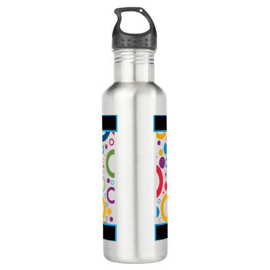 Track and Field Abstract Waterfles (Achterkant)