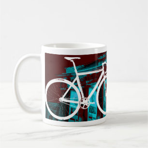 Track Bike Berlin - rood blauw Koffiemok