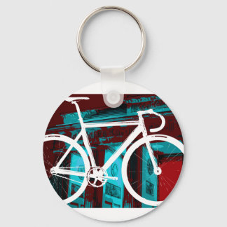 Track Bike Berlin - rood blauw Sleutelhanger