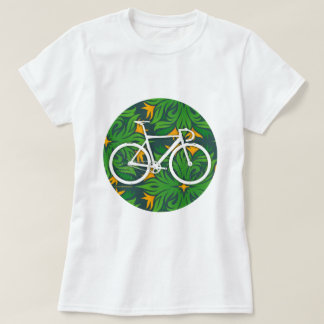 Track Bike Fiery Green Spot T-shirt
