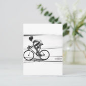 Track Cyclist Briefkaart (Staand voorkant)