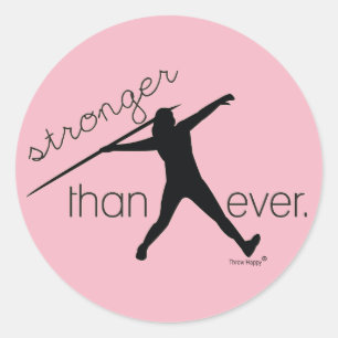 Track en Field Javelin Gooi Stickers Gift