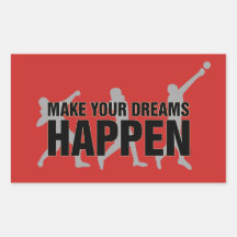 Track en Field Shot Put Thrower Stickers Gift