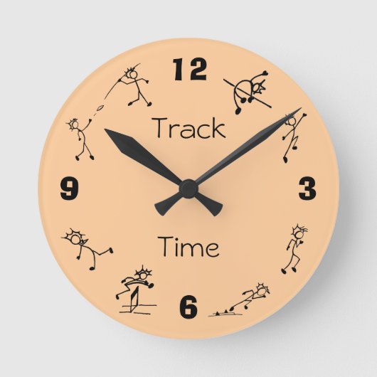 Track & Field Events Clock Multi Combined Events Ronde Klok (Voorkant)