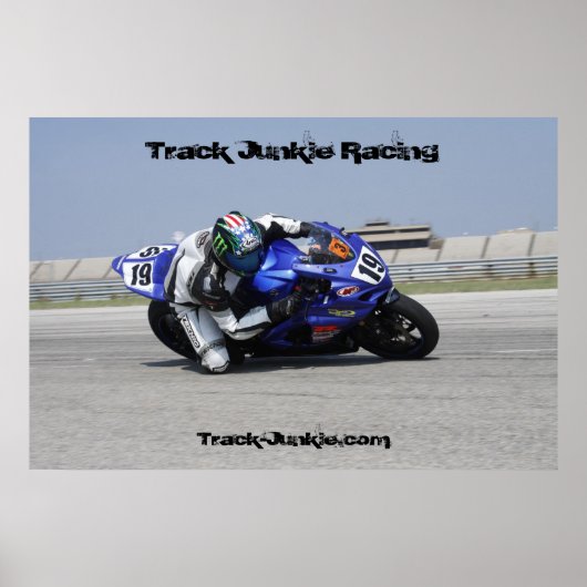 Track Junkie Racing Poster (Voorkant)