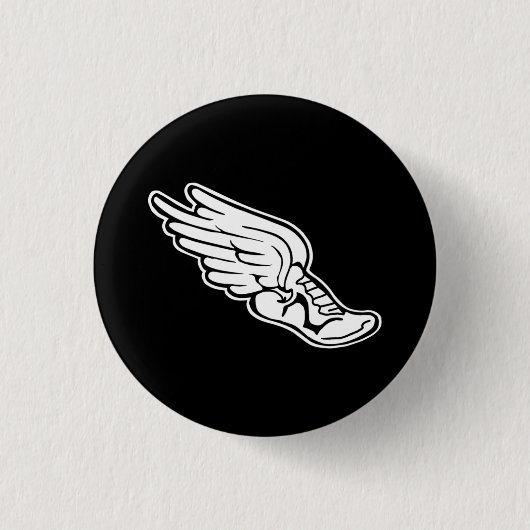 Track Logo Button Black (Voorkant)