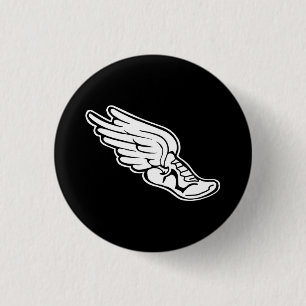 Track Logo Button Black