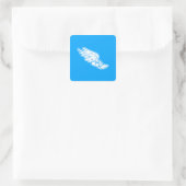 Track Logo Sticker Blauw (Tas)