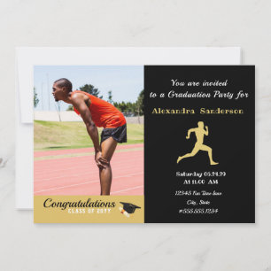 Track runner klasse van 2024 afstudeerfeest kaart
