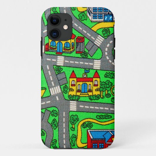 Track tapijt Auto Road Nostalgisch, jaren 90 nosta Case-Mate iPhone Case (Achterkant)