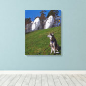 Tracker-hond Canvas Afdruk (Insitu (Houten vloer))